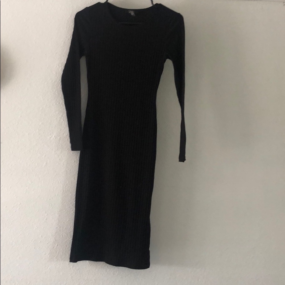 Forever 21 Black Long Sleeve Dress